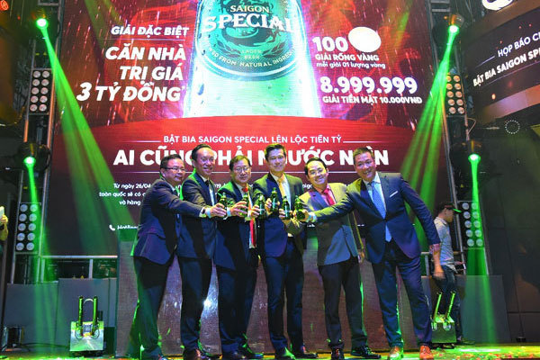 Khuyến mại ‘Bật Bia Saigon Special lên lộc tiền tỷ’
