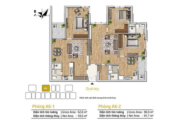 Sức hút nổi bật của căn hộ Dual-key 4PN ở Amber Riverside