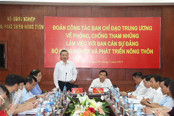 Bộ trưởng Tô Lâm: Nhiệm vụ phòng chống tham nhũng còn nặng nề