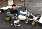Cậu bé 13 tuổi chế tạo "xe đua F1" 6 bánh