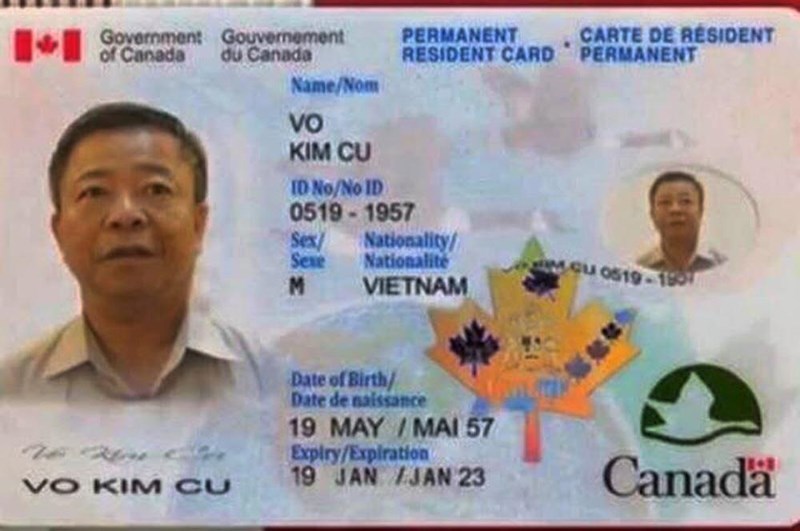 Ông Võ Kim Cự nói về việc 'định cư', 'thẻ xanh' ở Canada