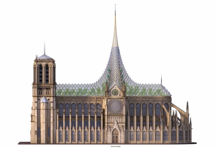 Hình ảnh ấn tượng về ý tưởng Nhà thờ Đức Bà ‘xanh’