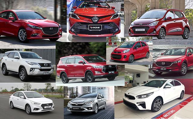 10 mẫu xe bán chạy nhất tại Việt Nam tháng 4/2019