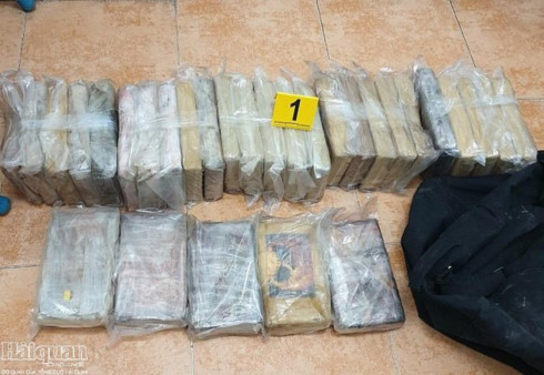 120kg shipment of cocaine seized in Tien Giang