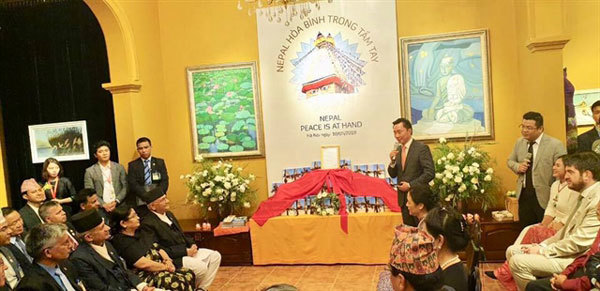 Nepal PM releases book on peace and Buddhism during Hanoi visit