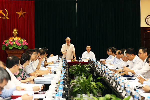 Đoàn Tiểu ban văn kiện Đại hội 13 làm việc với Ban cán sự đảng Bộ Ngoại giao