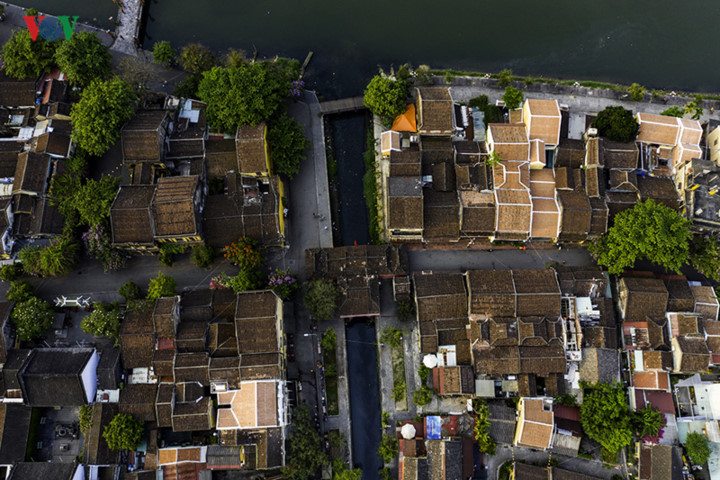 A bird's-eye view of Hoi An gives romantic outlook