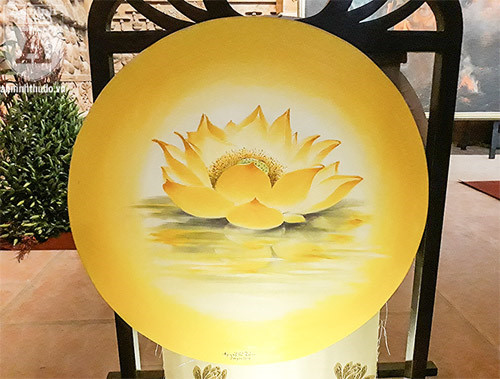 Impressive lotus paintings on display for UN Day of Vesak 2019 celebrations