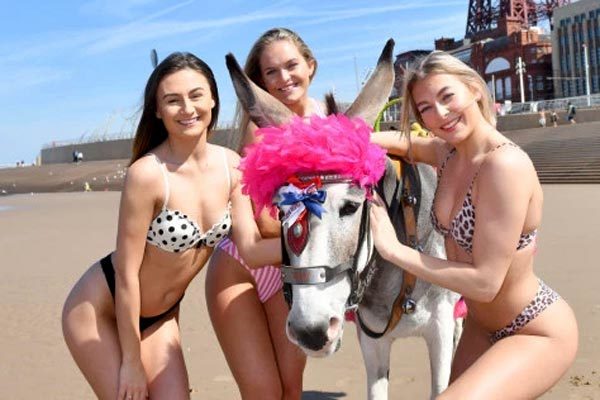 Mới nóng hơn 20 độ C, gái trẻ Anh đã diện bikini 'giải nhiệt'