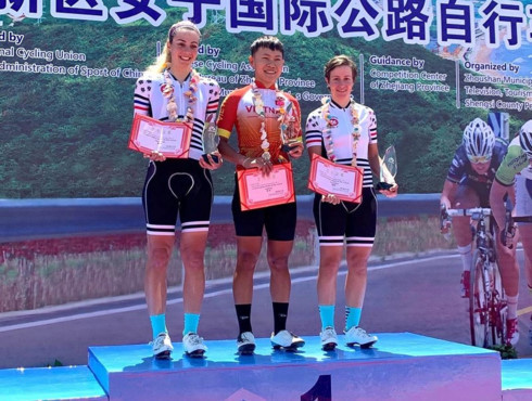 Nguyen Thi That wins first stage in Tour of Zhoushan Island I