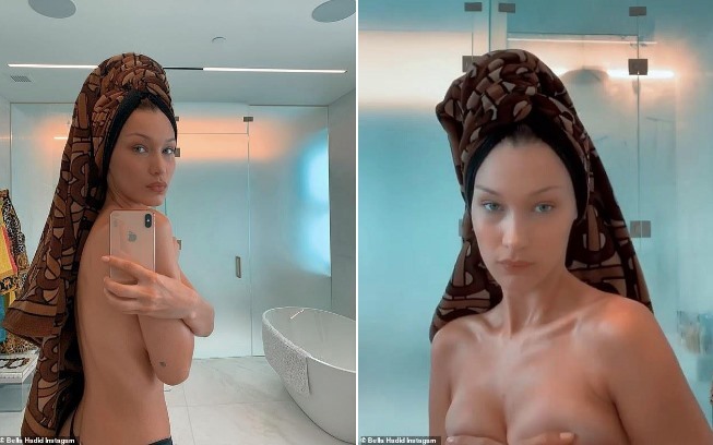 Bella Hadid gây tranh cãi khi đăng ảnh bán nude