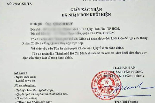 Bị phạt tiền vì 'đăng tin thất thiệt', chuyên viên kiện Sở TT&TT TP.HCM