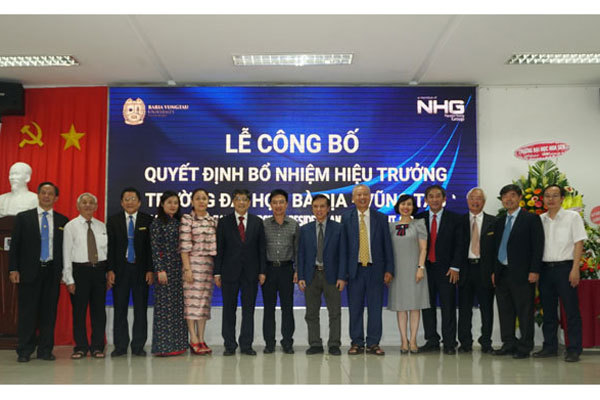 Trường Đại học Bà Rịa - Vũng Tàu có hiệu trưởng mới