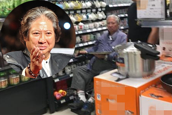 Siêu sao võ thuật Hồng Kim Bảo tiều tụy, ngồi xe lăn đi siêu thị