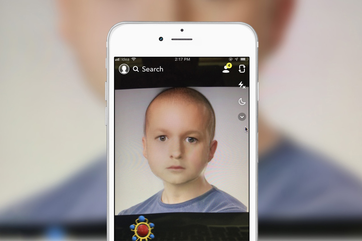 Cách chuyển avatar người lớn thành trẻ con với ứng dụng Snapchat