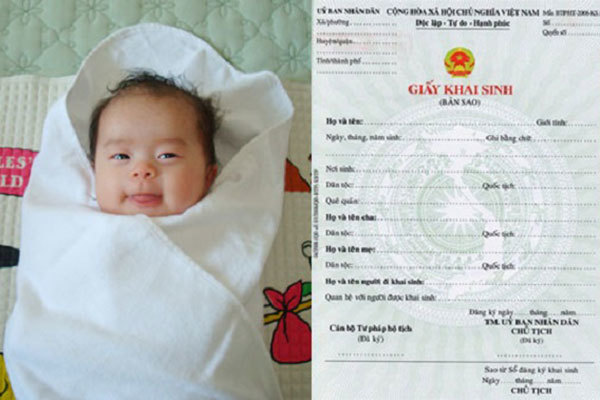 Khai sinh cho con có cha mang quốc tịch nước ngoài