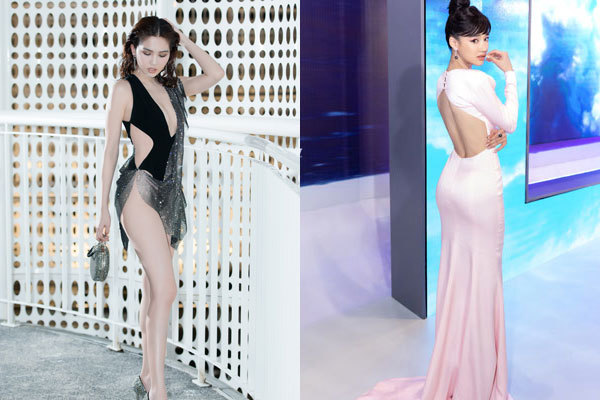 Ngọc Trinh lại mặc hở, Nhã Phương khoe lưng ong quyến rũ