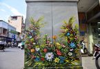 Hanoi: Sidewalk electricity boxes got a facelift