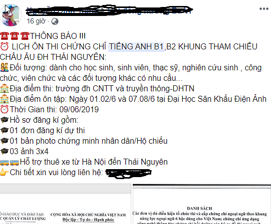 ĐH Thái Nguyên hoãn thi đánh giá năng lực Tiếng Anh vì tin đồn tiêu cực