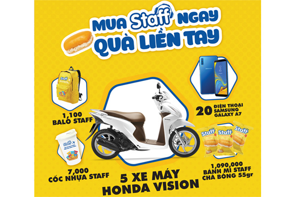Mua Staff, cơ hội trúng xe Vision
