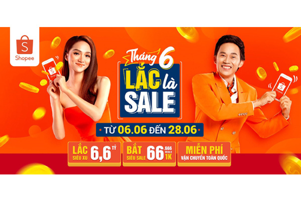 Shopee ngập tràn ưu đãi trong tháng 6