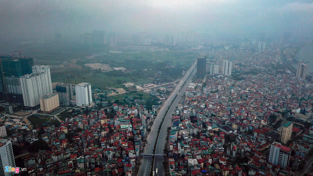 'Rừng chung cư' dọc tuyến đường ngoại giao ra sân bay Nội Bài 'Rừng chung cư' dọc tuyến đường ngoại giao ra sân bay Nội Bài