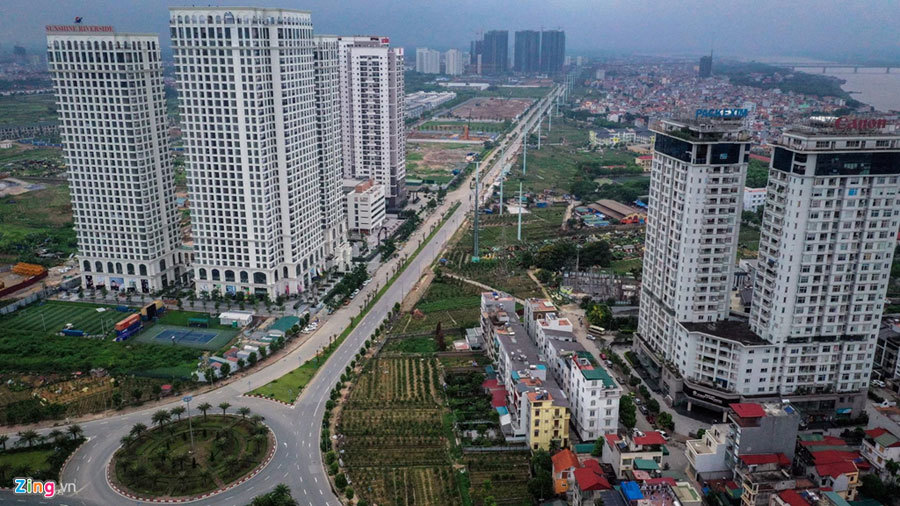 'Rừng chung cư' dọc tuyến đường ngoại giao ra sân bay Nội Bài