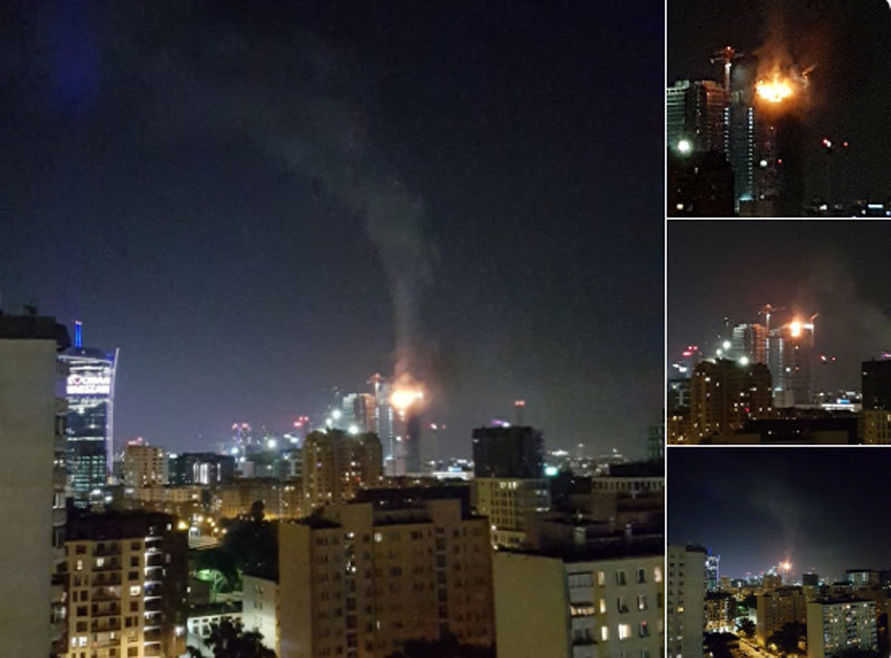 Tòa tháp 'chọc trời' ở thủ đô Ba Lan bốc cháy dữ dội