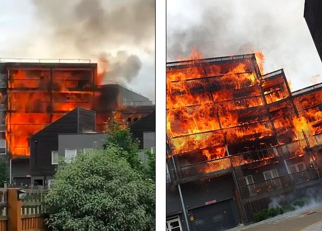 Cháy dữ dội ở London, cả trăm lính cứu hỏa được huy động