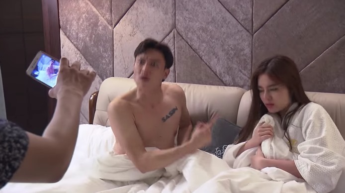 'Về nhà đi con' tập 42, Vũ bị bắt quả tang khi lên giường với gái lạ