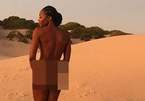 U50, 'Báo đen làng mốt' vẫn chụp ảnh khỏa thân trên sa mạc
