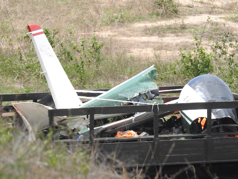 Hình ảnh hiện trường máy bay quân sự rơi khiến 2 phi công hy sinh