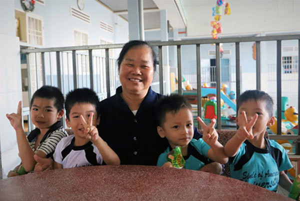 Abandoned children find a home with nuns in Lam Dong