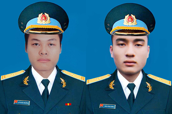 Bộ Quốc phòng thăng quân hàm 2 phi công hy sinh trong vụ máy bay rơi