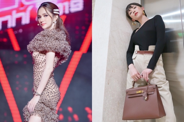 Hương Giang dịu dàng với váy bèo, Tóc Tiên sành điệu diện 'quần của bố'