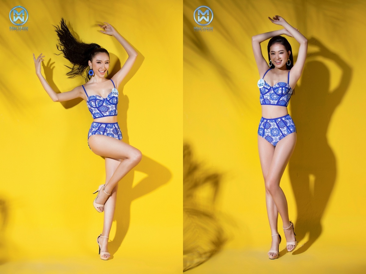 Dàn thí sinh Miss World Việt Nam diện bikini nóng bỏng