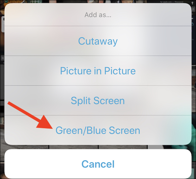Cách thay hình nền video bằng ứng dụng iMovie