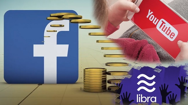 Facebook tham vọng tiền ảo, YouTube đang bị điều tra