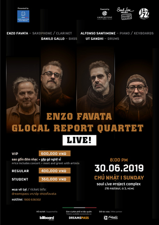 World-renowned Italian saxophonist Enzo Favata to join SPYO's concert in HCM City