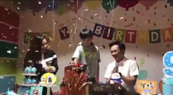 Hà Hồ và Cường đô la cùng xuất hiện trong tiệc sinh nhật con trai