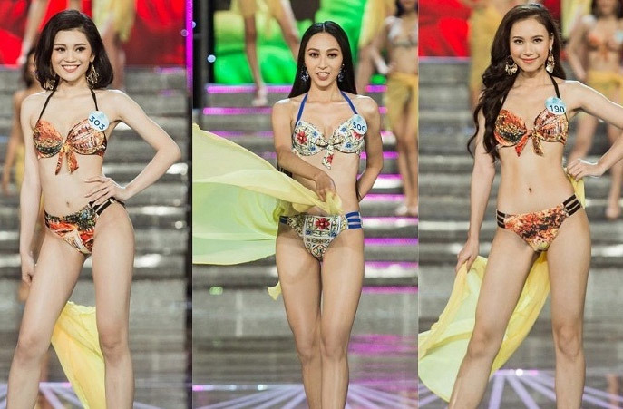 Thí sinh Hoa hậu Thế giới Việt Nam 2019 diện bikini khoe vóc dáng gợi cảm