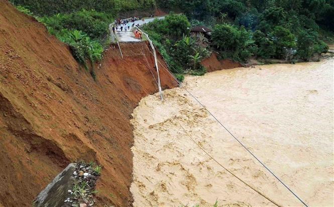 Flash floods swept through northern mountainous region