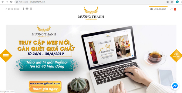 4 tính năng hấp dẫn trên giao diện website Mường Thanh Hospitality mới