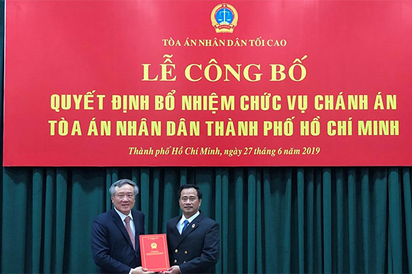 Tòa án Nhân dân TP.HCM có chánh án mới