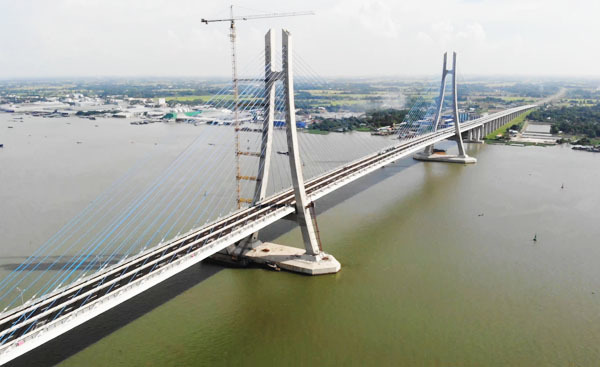 Đường dẫn cầu Vàm Cống 270 triệu USD rạn nứt, nhà thầu Hàn Quốc phải khắc phục