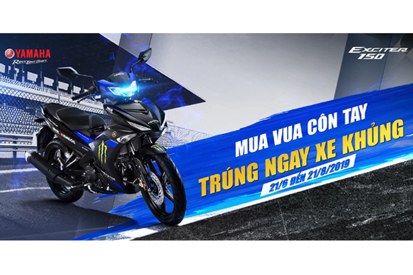 Mua Exciter, trúng hàng trăm siêu xe mô tô thể thao Yamaha