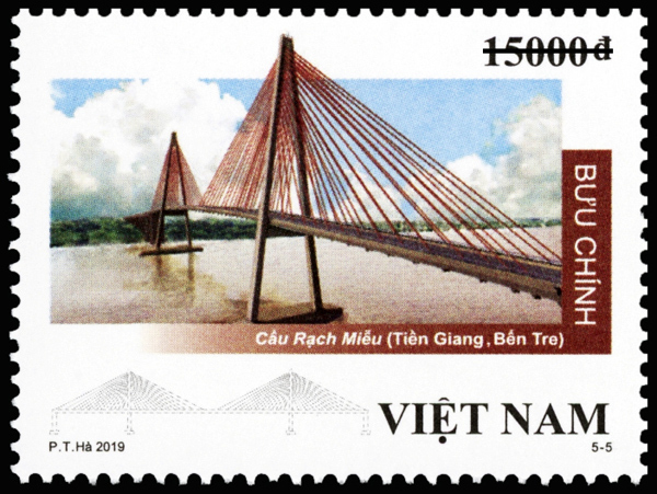 Phát hành bộ tem 'Cầu dây văng Việt Nam'