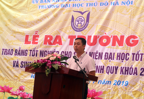 Nhiều sinh viên trường ĐH Thủ đô Hà Nội được tốt nghiệp sớm