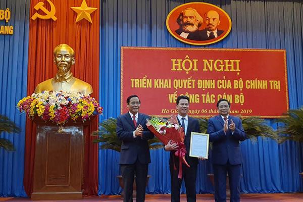 Chủ tịch Hà Tĩnh Đặng Quốc Khánh giữ chức Bí thư Tỉnh ủy Hà Giang