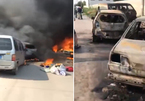 Đỗ cạnh xe bán tải bốc cháy, 7 xe ô tô khác bị thiêu rụi